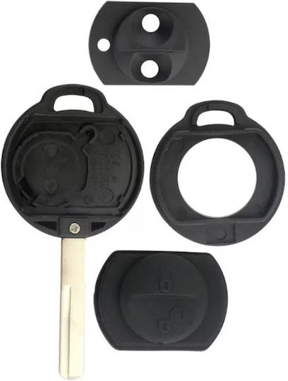 Techstar Car Key Cover Case Compatible with Mitsubishi 2 Buttons for Colt Carisma Space Star and Warrior