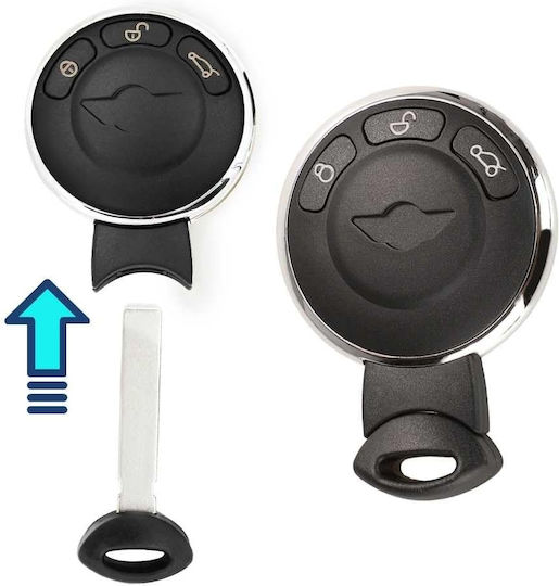 Techstar Car Key Case Mini Cooper Convertible One Countryman Clubman Paceman 3 Buttons