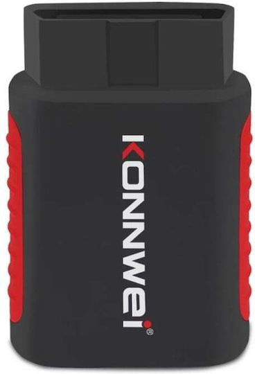 Car Scan Diagnostic Tool Konnwei Kdiag Obd2 Bluetooth 5.0 9 18 V Compatible Android Ios Black