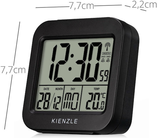 Kienzle Kienzle Tabletop Digital Clock Plastic Black