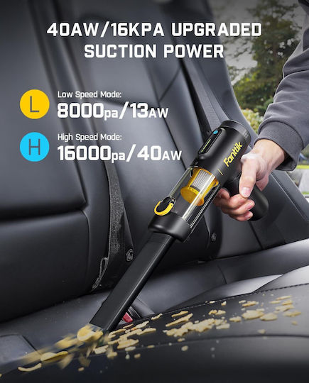 Fanttik Aspirator De Mână Pentru Mașini De Aspirare Uscată Cu Putere 100W Reîncărcabil 12V
