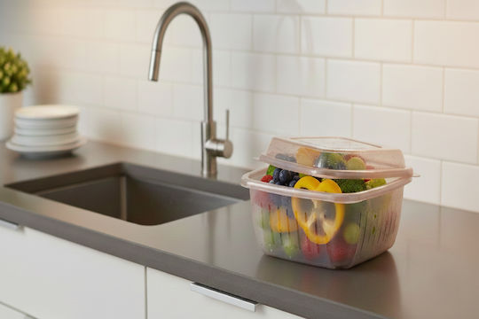 Femmit Fruit & Vegetable Strainer 2.4l Plastic 3 1 Multipurpose Washing & Draining Bowl