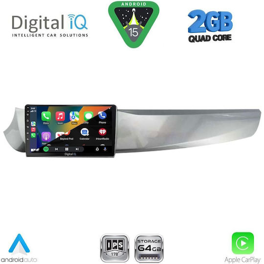 Digital IQ Car Audio System for Alfa Romeo Giulietta 2010-2014 (Bluetooth/USB/WiFi/GPS/Apple-Carplay/Android-Auto) with Touch Screen 9"