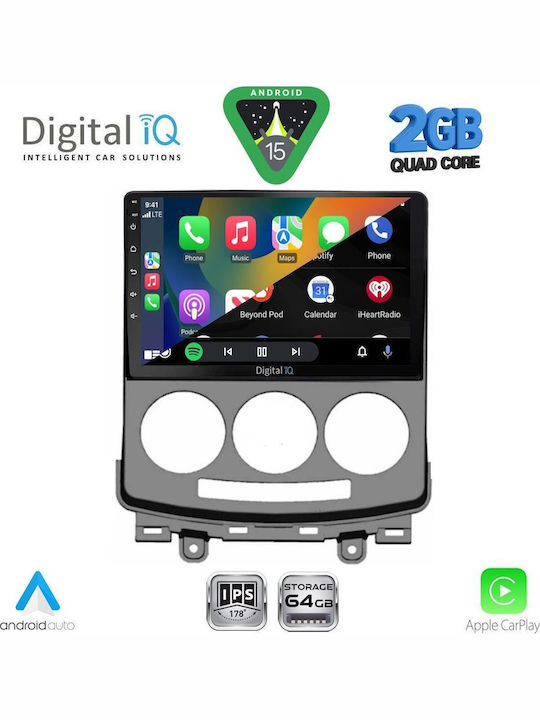 Digital IQ Car Audio System for Mazda 5 2004-2010 (Bluetooth/USB/WiFi/GPS/Apple-Carplay/Android-Auto) with Touch Screen 9"