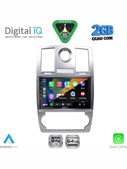 Digital IQ Car Audio System Chrysler 300C 2005-2010 (Bluetooth/USB/WiFi/GPS/Apple-Carplay/Android-Auto) with Touch Screen 9"