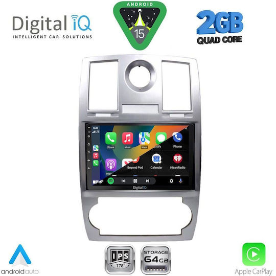 Digital IQ Ηχοσύστημα Αυτοκινήτου Chrysler 300C 2005-2010 (Bluetooth/USB/WiFi/GPS/Apple-Carplay/Android-Auto) με Οθόνη Αφής 9"