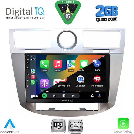 Digital IQ Auto-Audiosystem Chrysler Sebring 2008-2010 (Bluetooth/USB/WiFi/GPS/Apple-Carplay/Android-Auto) mit Touchscreen 9"