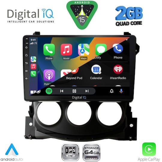 Digital IQ Car Audio System for Nissan 370Z 2009-2012 (Bluetooth/USB/WiFi/GPS/Apple-Carplay/Android-Auto) with Touch Screen 9"