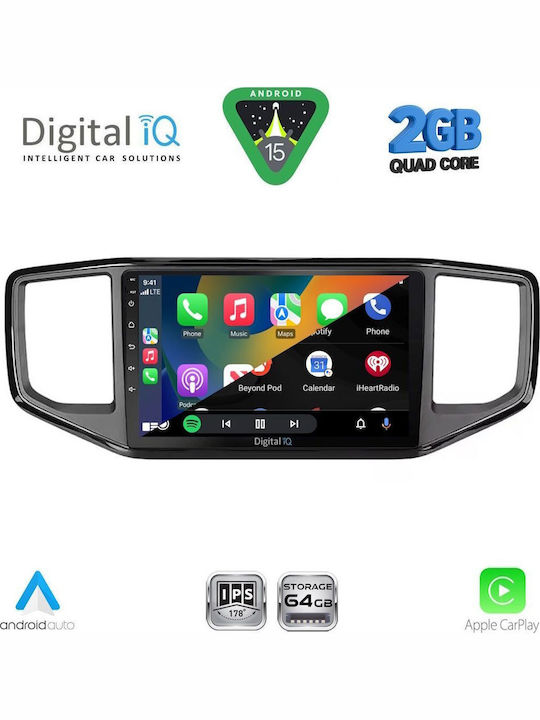 Digital IQ Car Audio System for Volkswagen Amarok 2017-2022 (Bluetooth/USB/WiFi/GPS/Apple-Carplay/Android-Auto) with Touch Screen 9"