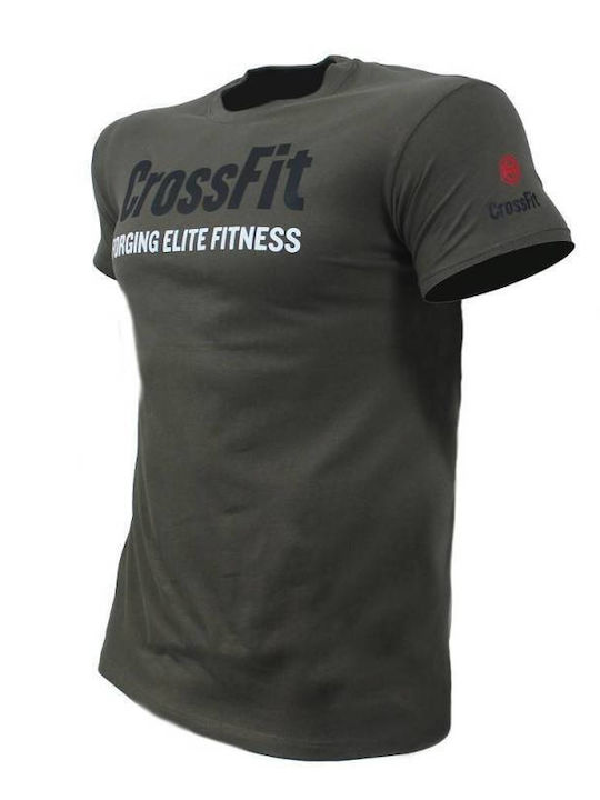 Athletic T-shirt Khaki, Black