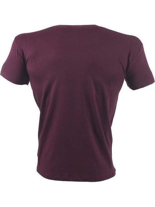 T-shirt Μπορντό, Κίτρινο