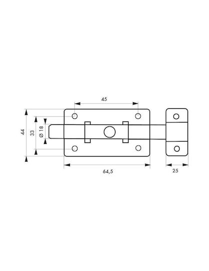 Bolt Inox 65 mm Thirard 00113915