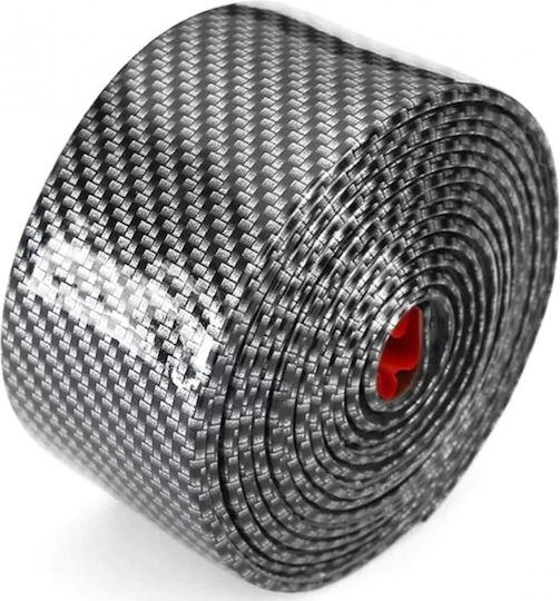 Design Protective Strip Door Sill Bumper Universal Interior Exterior Car Tuning Rubber Carbon Fiber Pattern 2.5m