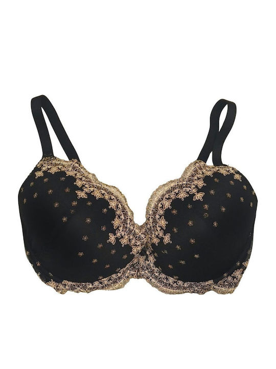 Bra with Light Padding Underwire Black