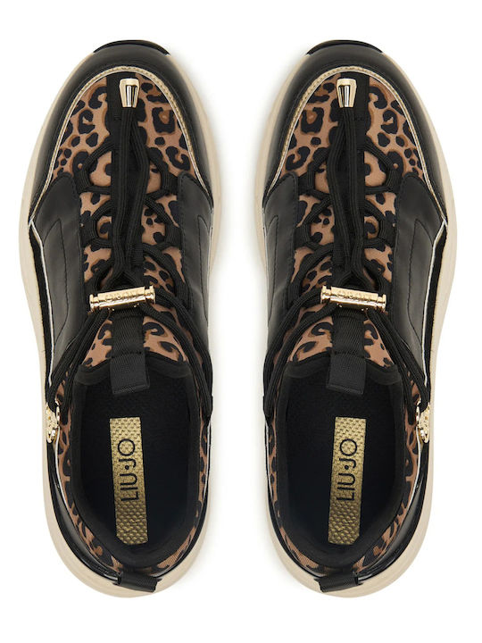 Sneakers Pentru Femei Negri Leopard