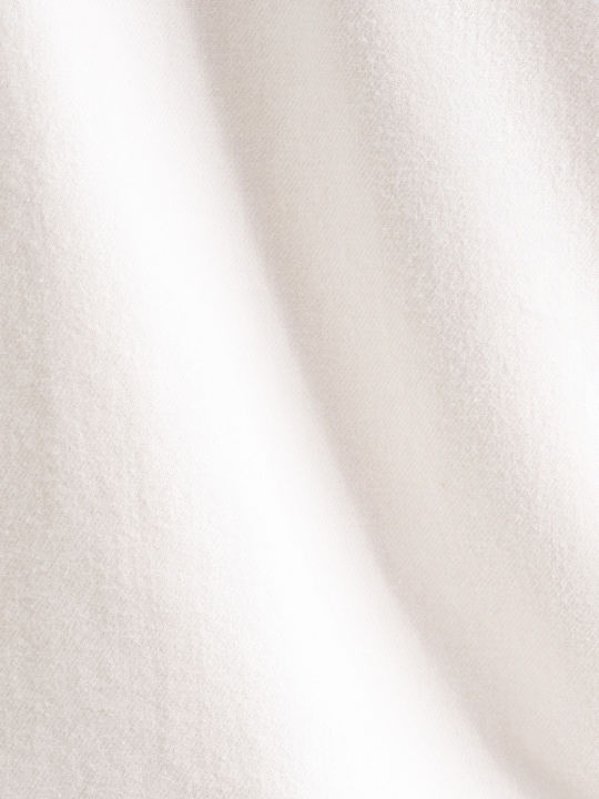 Long-sleeved Cotton Shirt Ecru
