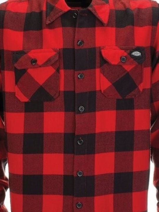 Sacramento Shirt Μακρυμάνικo Πουκάμισο Καρό Red