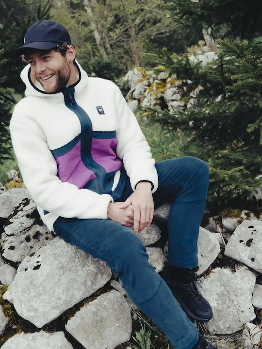 Men's White Hooded Jacket