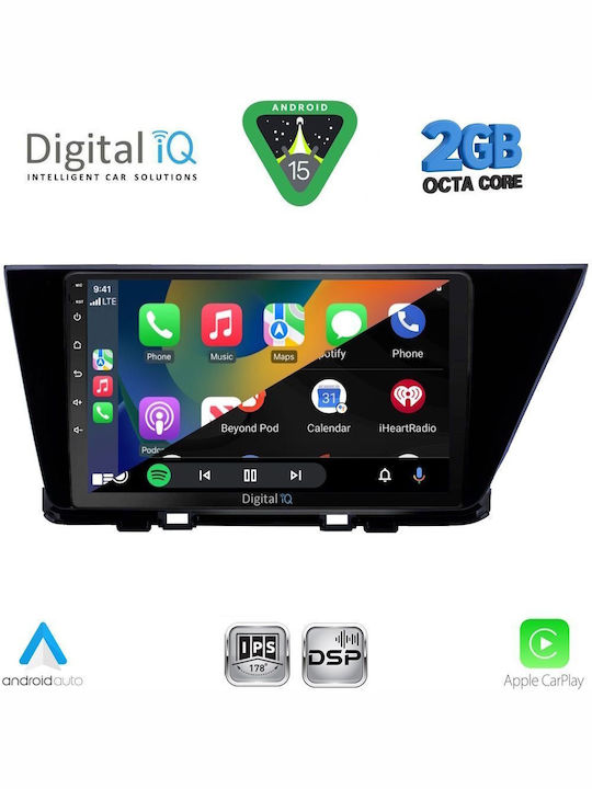 Digital IQ Car Audio System for Kia Niro 2017-2021 (Bluetooth/USB/WiFi/GPS/Apple-Carplay/Android-Auto) with Touch Screen 9"