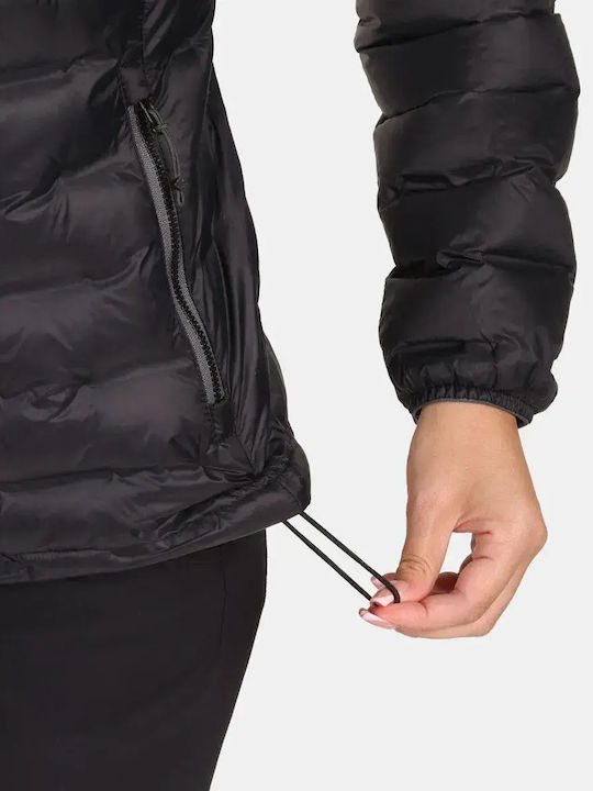 Women's for Hiking Lifestyle Jacket Waterproof for Winter with Hood Black