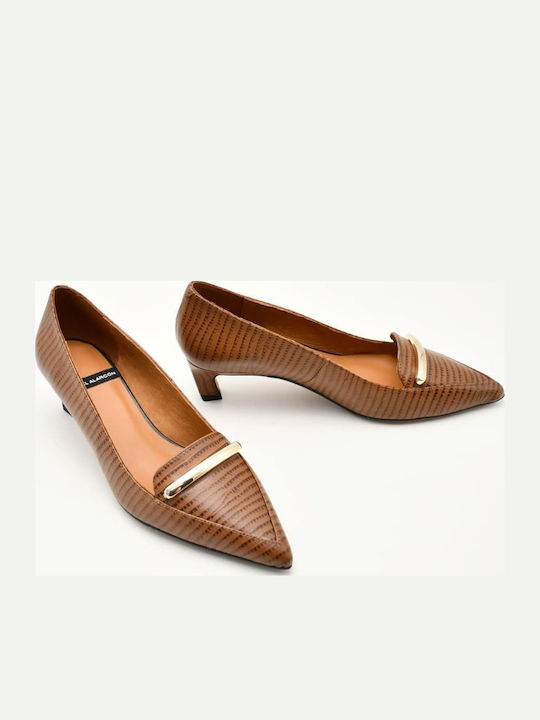 Leder Pumps Braun
