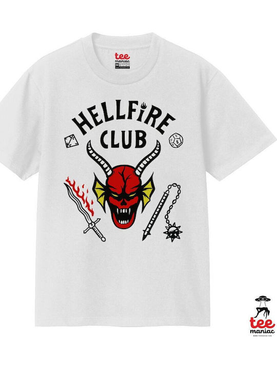 Hellfire Club Stranger Things Κλασικό T-shirt Διπλής Ραφής Χωρίς Πλευρικές Ραφές Λευκο 100% Βαμβάκι Vegan & Oeko-tex Πιστοποιημένο Hellfire Club Stranger Things Κλασικό T-shirt Διπλής Ραφής Χωρίς Πλευρικές Ραφές Λευκο 100% Βαμβάκι Vegan & Oeko-tex Πιστοποιημένο