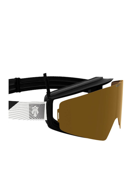 Majesty Ski & Snowboard Goggles Kids Black with Lens in Black Color