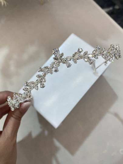 Lila Panemorfă Tiara De Mireasă Platinată Autentică Zirconiu De Excepțională Puritate
