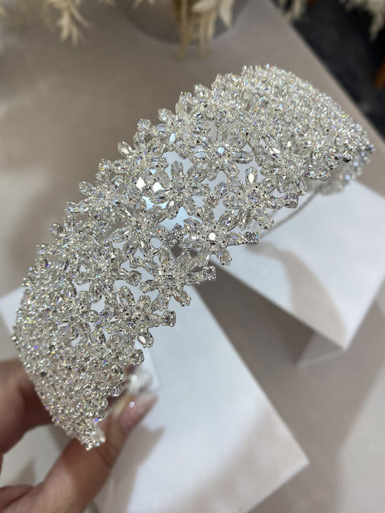 joli Joli Absolutely Impressive Headpiece Decorated with Sparkling Zircons of Top Shine
