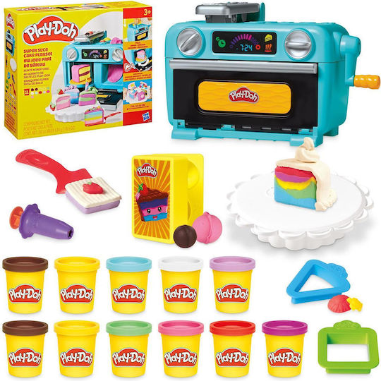 Play-Doh Πλαστελίνη - Παιχνίδι Doh & More - Super Slice Cake Playset για 3+ Ετών
