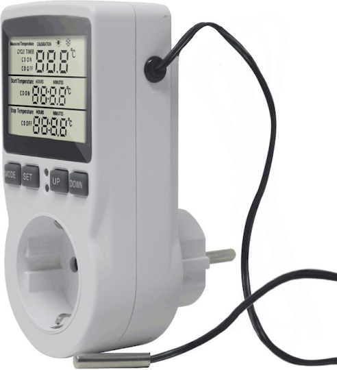 3M Techstar Kt3100 Ψηφιακός Χρονοδιακόπτης Πρίζας με Δυνατότητα Αντίστροφης Μέτρησης