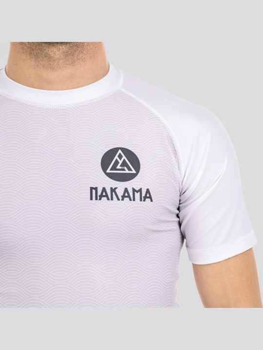 Nakama Тениска NF00024-WW за Джиу-джицу Бяла