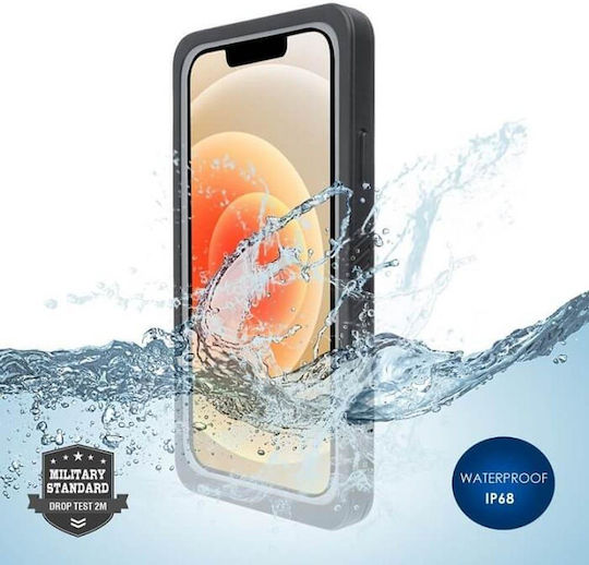 4Smarts Back Cover Πλαστικό Αδιάβροχο Μαύρο (iPhone 13 Pro)