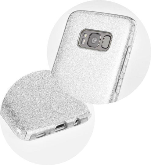Forcell Shining Back Cover Silicone Silver (Huawei Mate 20)