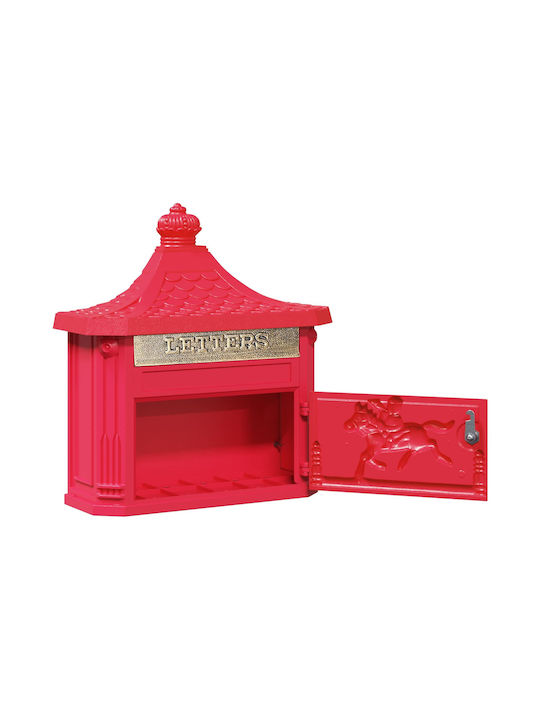 vidaXL Office Waste Bin Red 15.5x44x40.5cm