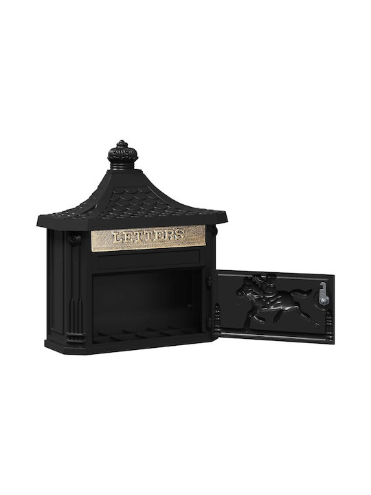 vidaXL Coș de gunoi de birou Negru 15.5x44x40.5cm