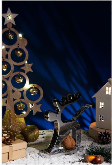 Excelsa Nutcracker de Crăciun Argintiu din Metal