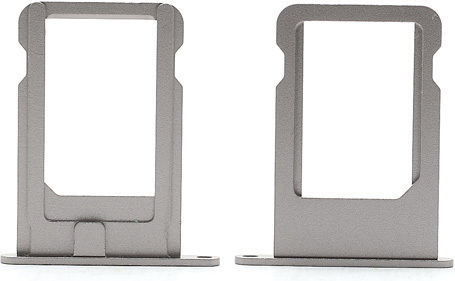 Handy SIM/SD-Kartenhalter Apple iPhone 5S Silber Oem