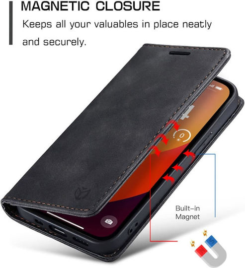 Techsuit Confy Cover Book Silicone Black (Honor X5C Plus)