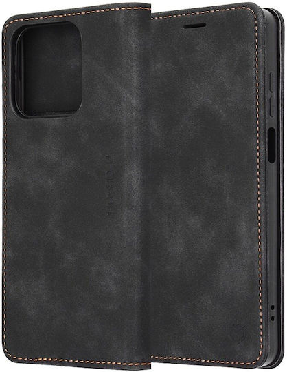 Techsuit Confy Cover Book Silicone Black (Honor X5C Plus)