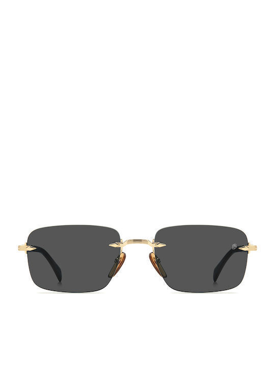 David Beckham Unisex Ochelari de soare cu Auriu Cadru și Aur Lentilă DB 1195/S RHL/IR