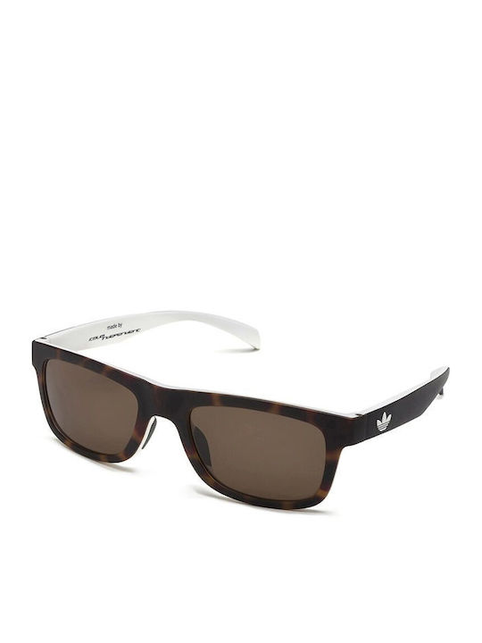 adidas Unisex Sunglasses with Brown Tartaruga Plastic Frame and Brown Lens AOR005-148001