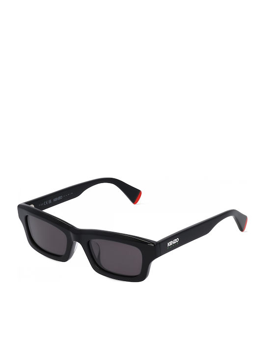 Kenzo Unisex Γυαλιά Ηλίου με Μαύρο Κοκκάλινο Σκελετό και Μαύρο Φακό KZ40164U 01A