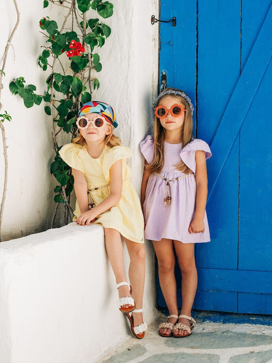 Children's Dress Short Sleeve Lilac