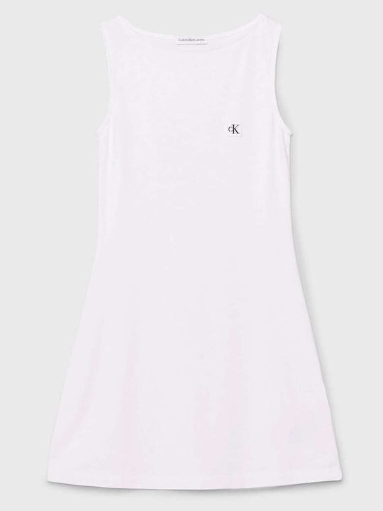 Kinderkleid Ärmellos White
