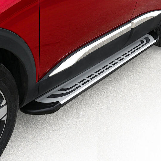 Faba Silber-Schwarz 260cm 2 Stück Aluminium Ohne Basen Universell Omtec Autozubehör