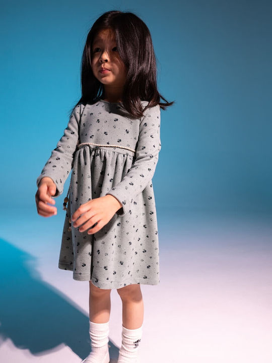 Children's Dress Long Sleeve Set with Accessories Pink