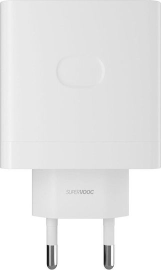 Realme Charger Without Cable with USB-A Port 80W Whites (SuperVooc)