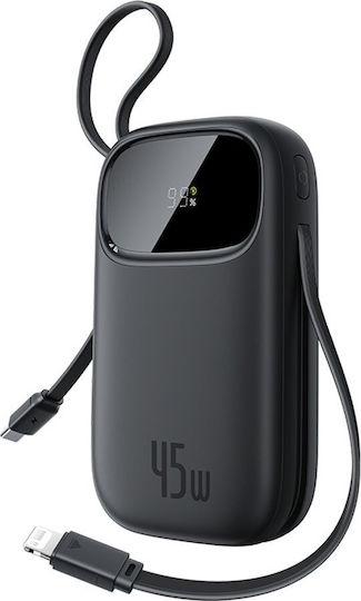 Baseus EnerFill FC31 Power Bank 20000mAh 45W with USB-A Port and USB-C Port Black