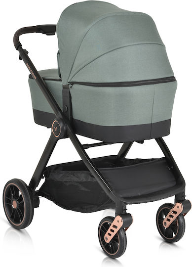 Cangaroo Macan Adjustable 3 in 1 Baby Stroller Suitable for Newborn Green 11kg